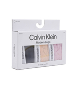 Кружевное трусики-бразилианки 3 шт. Calvin Klein Underwear - розовый(000QD5068E)