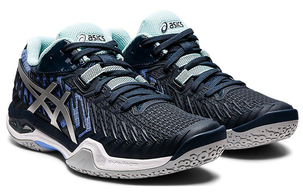 ASICS Court Control Ff 2 "Black Silver Blue" Women"s
