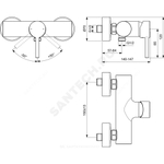 Смеситель для душа одноручный CERALINE Ideal Standard BC200XG