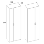MODERN, Шкаф 2D/70. Цвет ПЕРСИДСКИЙ ЖЕМЧУГ