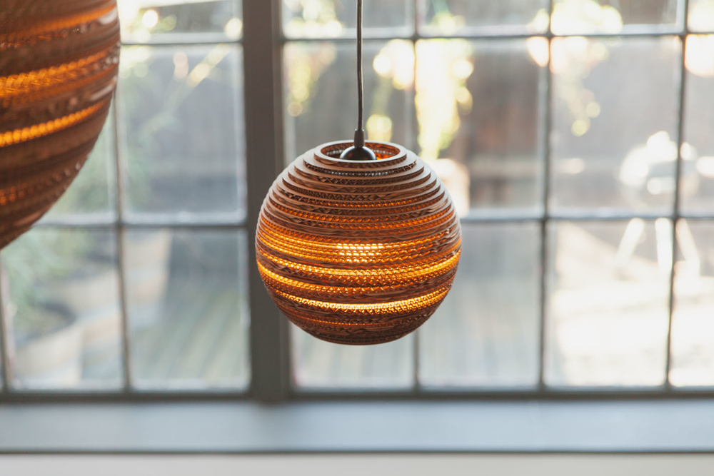 Pendant design lamp Bell Scraplight by Graypants D25