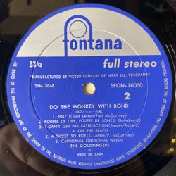 Винтажная виниловая пластинка LP Джеймс Бонд Агент 007, The Goldfingers, The Invaders, Do The Monkey With Bond (Япония 1966) (Без Оби)