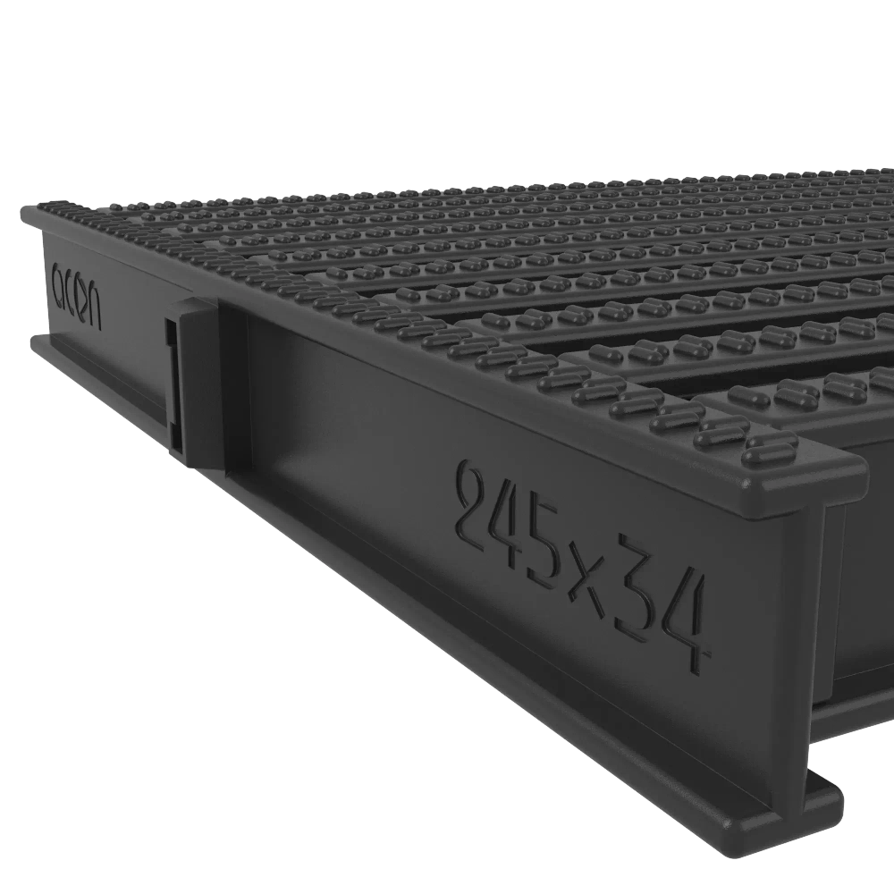 УГЛОВОЙ СЕГМЕНТ ACON 245x34мм, цвет черный