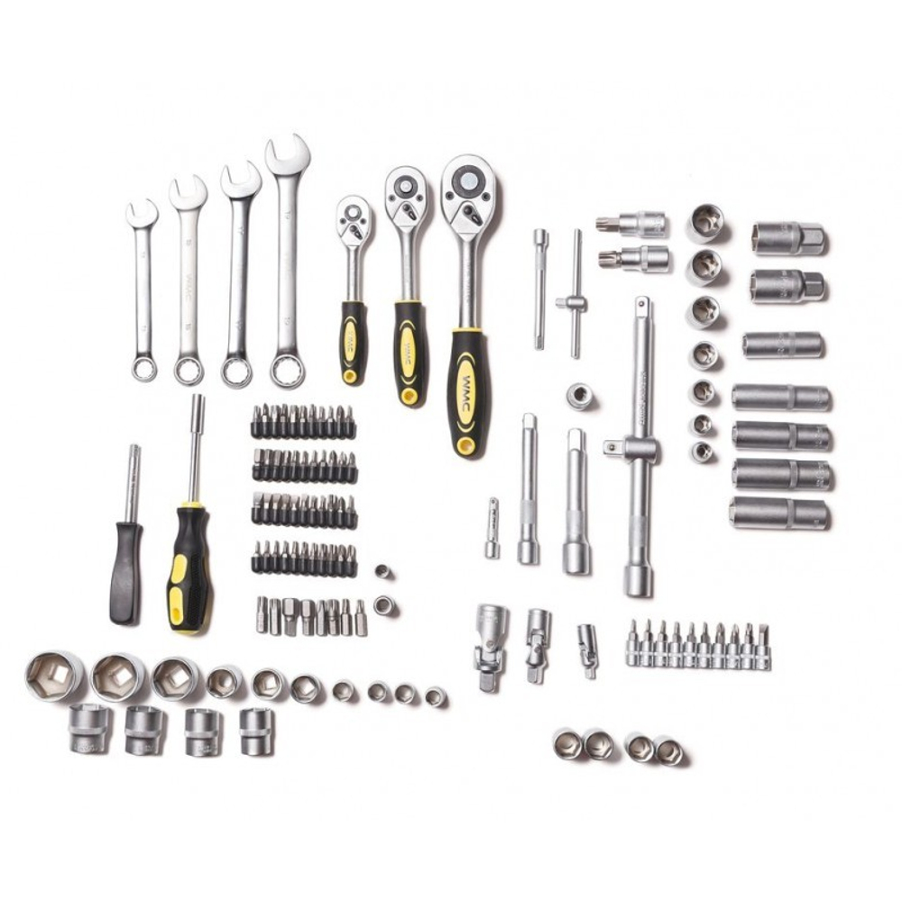 Набор инструментов 216пр. 1/4", 3/8", 1/2" WMC TOOLS 38841