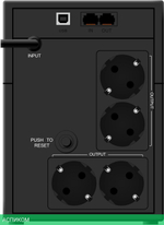 Источник бесперебойного питания Ippon Back Basic 1200 Euro черный (1687965)