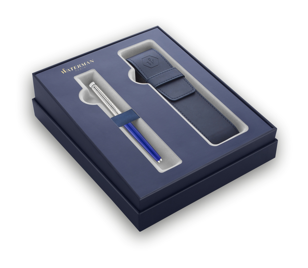 Подарочный набор Перьевая ручка Waterman GRADUATE ALLURE, цвет: черный, перо: F с чехлом