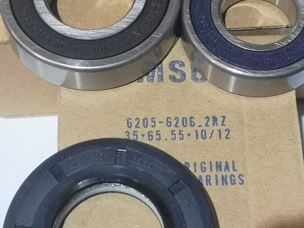 Ремкомплект 35x65.55x10/12  6205 - 6206 стиральной машины Samsung (Самсунг) подшипник плюс сальник плюс смазка