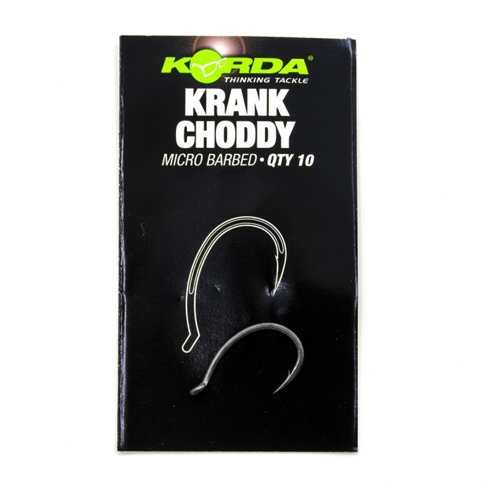 KORDA Крючок Krank Choddy №6 с бородкой 10шт