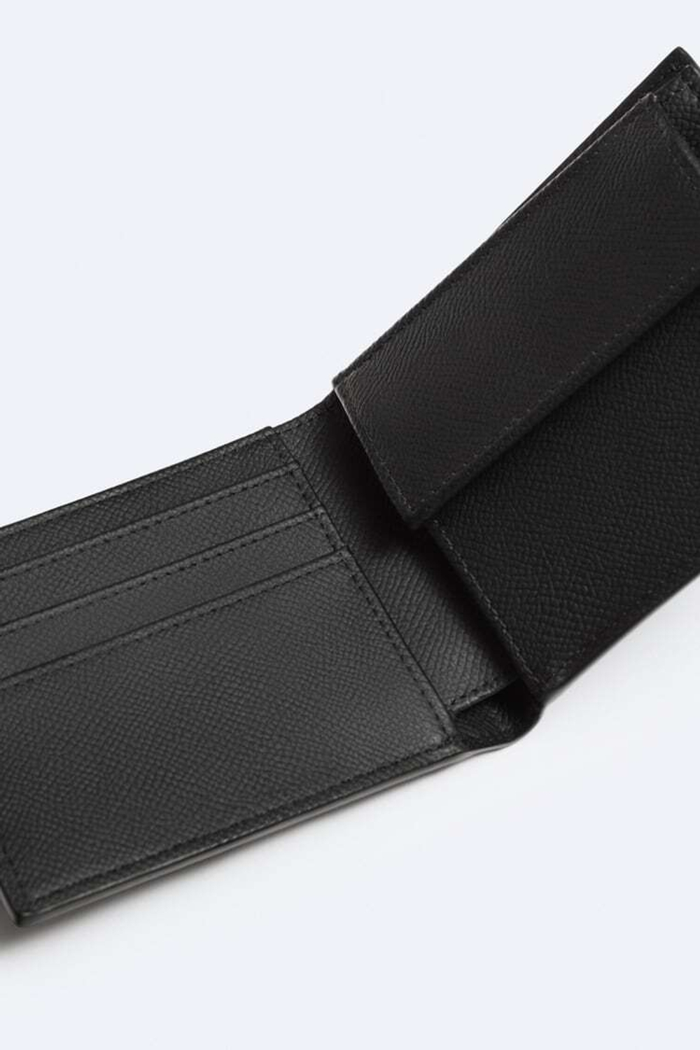 ZARA БУМАЖНИК-КОШЕЛЕК, ЧЕРНЫЙ