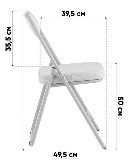 Стул складной Джонни рогожка зеленая каркас зеленый
