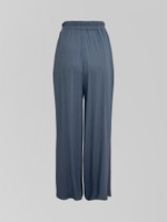 Костюм 2305 однотонный из широких брюк и жилетки с поясом