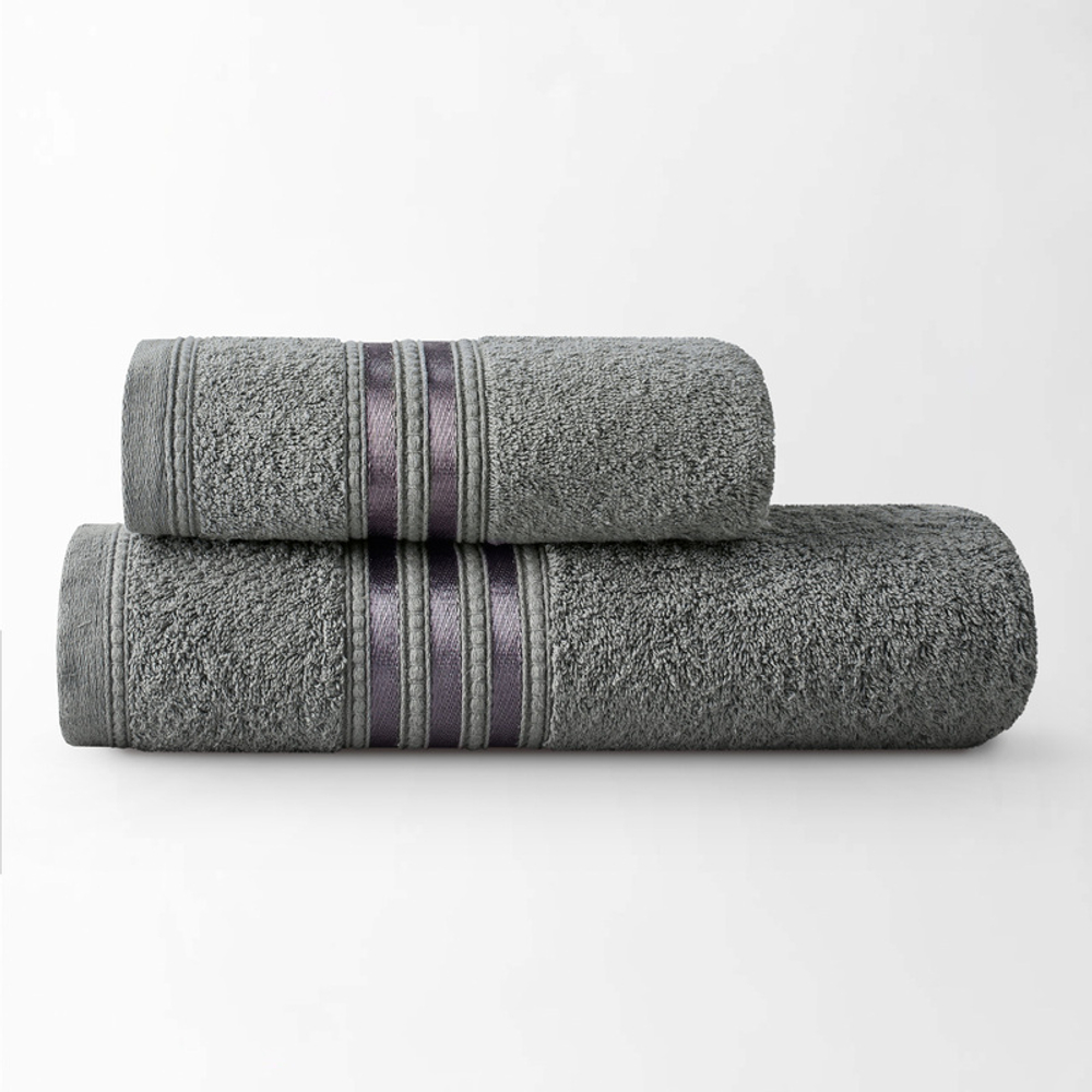 Набор полотенец Гранд 70х140 + 50х90 серый