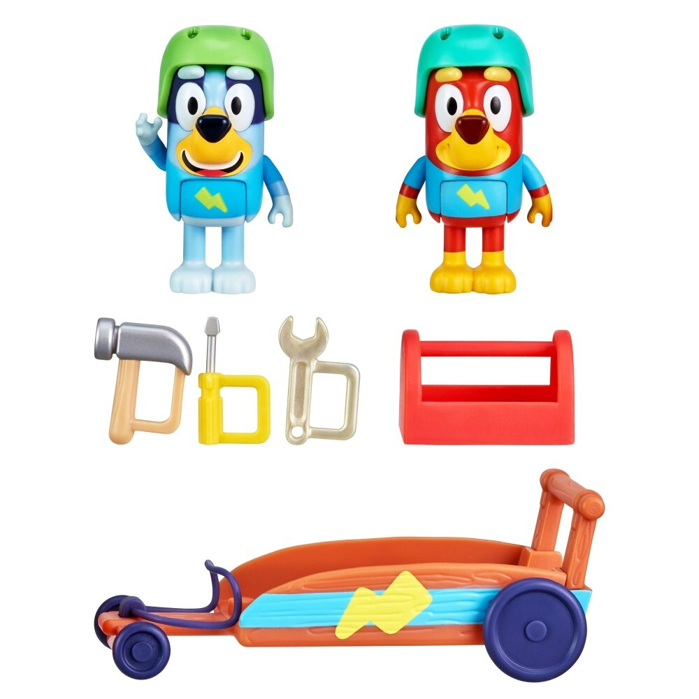 Bluey Blue/ Go-kart + 2 фигурки собак/ BLU17357