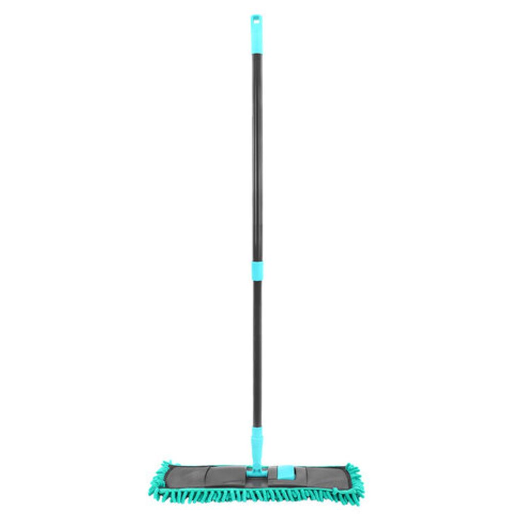 Швабра КОМПЛЕКТ флаундер 40 см + МОП синель (ТИП К) + черенок 70-120 см, ЛЮБАША БЮДЖЕТ, 700051