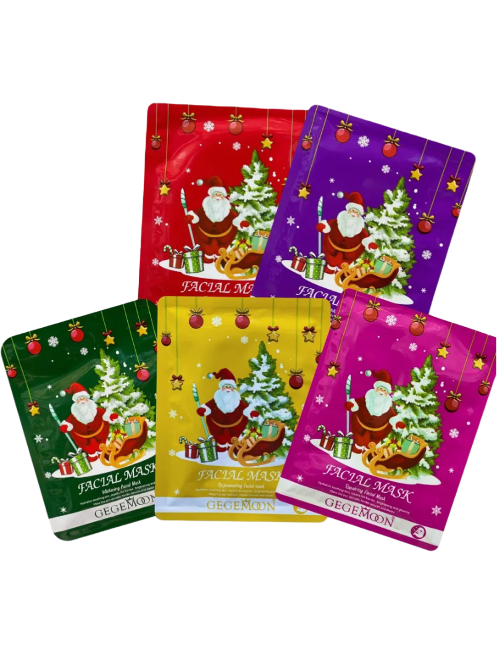 Маски тканевые новогодние в ассортименте