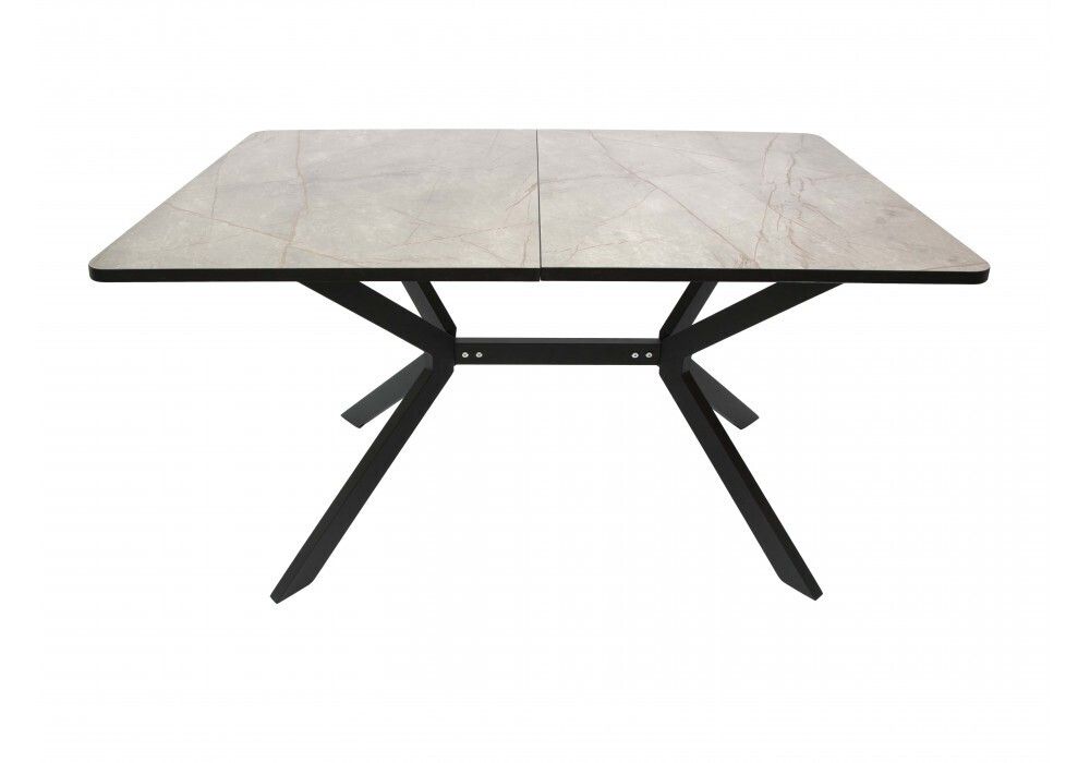 Стол Миллер пластик бабочка раздвижной чёрный (комплект ног №7)