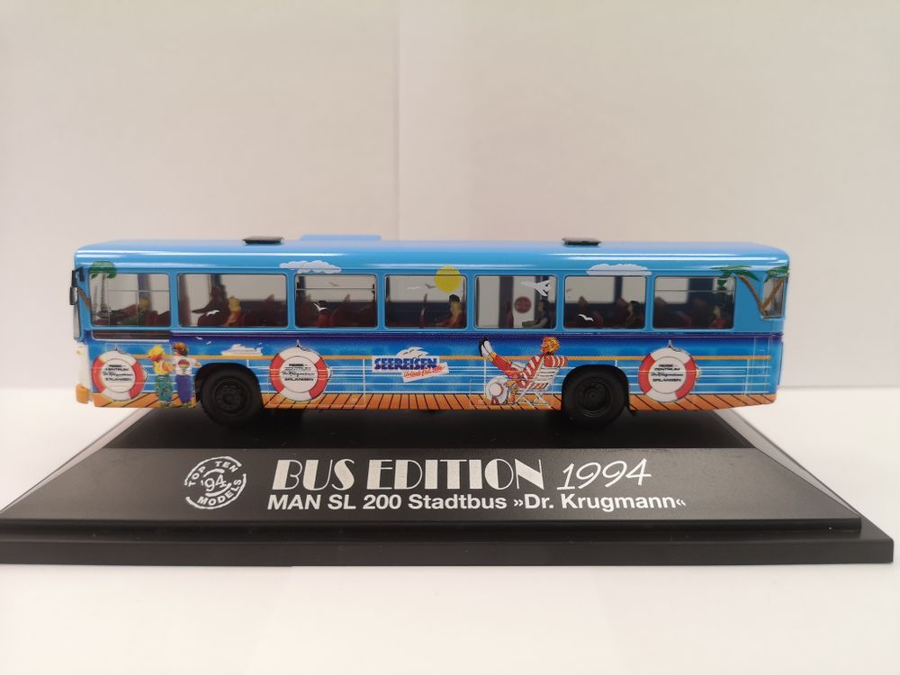 Автобус MAN SL 200 Stadtbus с пассажирами, Bus Edition 1994