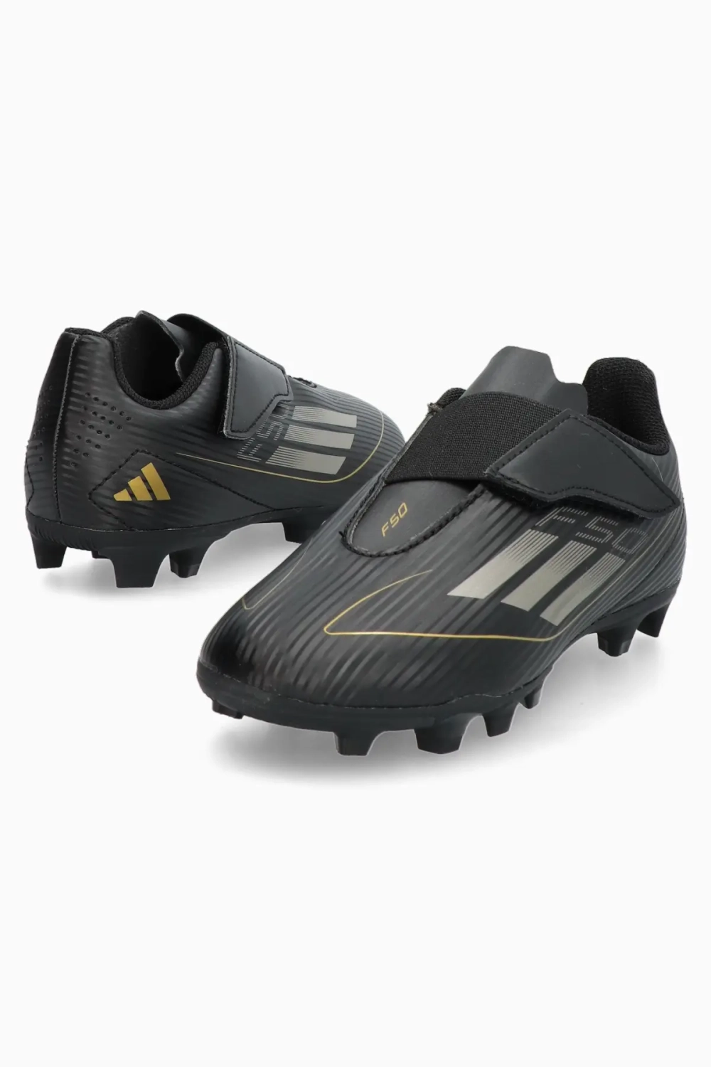 Бутсы adidas F50 Club Hook-and-Loop FxG Junior - черный
