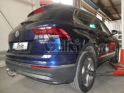 Фаркоп оцинкованный Galia V069A для Volkswagen Tiguan 2007-2016, 2016-, Audi Q3 2011-2018(паспорт и сертификат в комплекте)(без электрики)