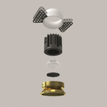 Встраиваемый светодиодный светильник Maytoni Round DL058-7W3K-TRS-BS