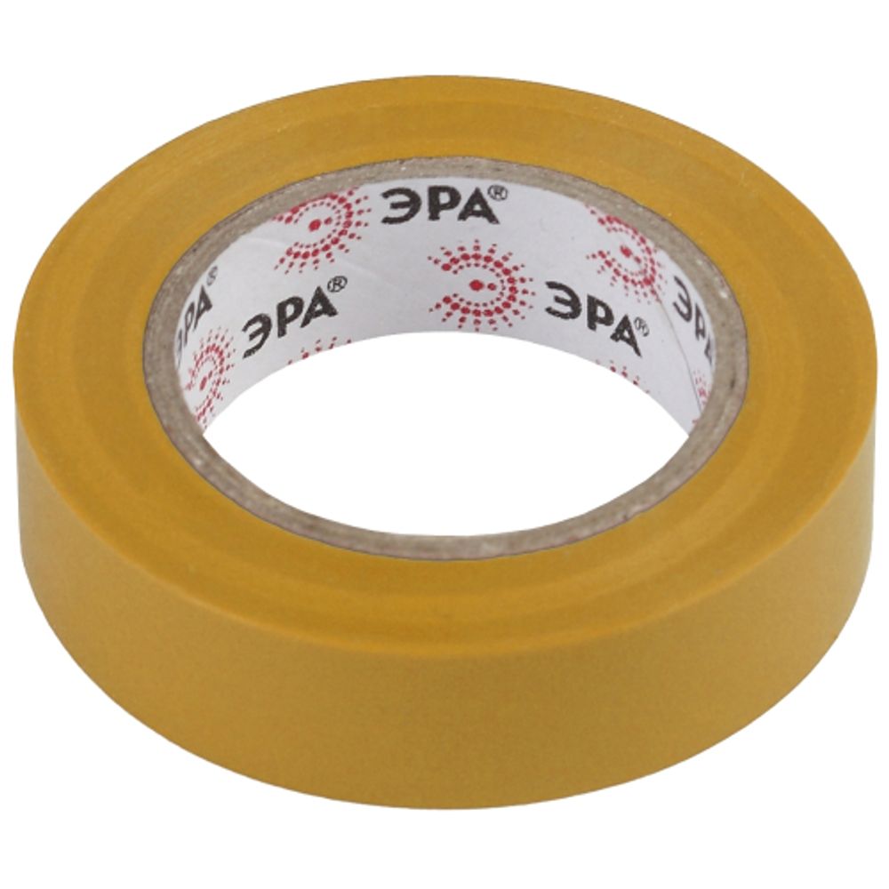 Изолента ЭРА ET1510YEL ПВХ 15мм х 10м желтая