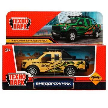 Машина металл ВНЕДОРОЖНИК, 11 см, инерция, в ассорт, кор. Технопарк