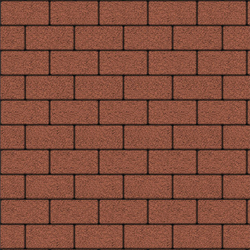 Тротуарная плитка ПРЯМОУГОЛЬНИК Б.2.П.6 200x100 мм Гранит Красный