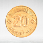 Latvia, 20 Santimu, 2009, VF