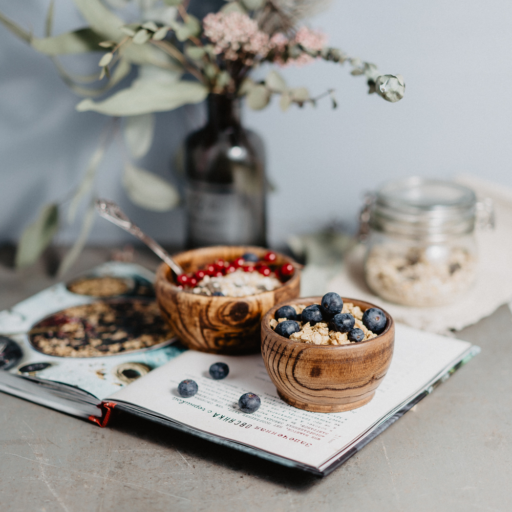 Набор из двух деревянных чаш Art of Siberia из сибирского вяза 12,5 см и 10,3 см. TN39