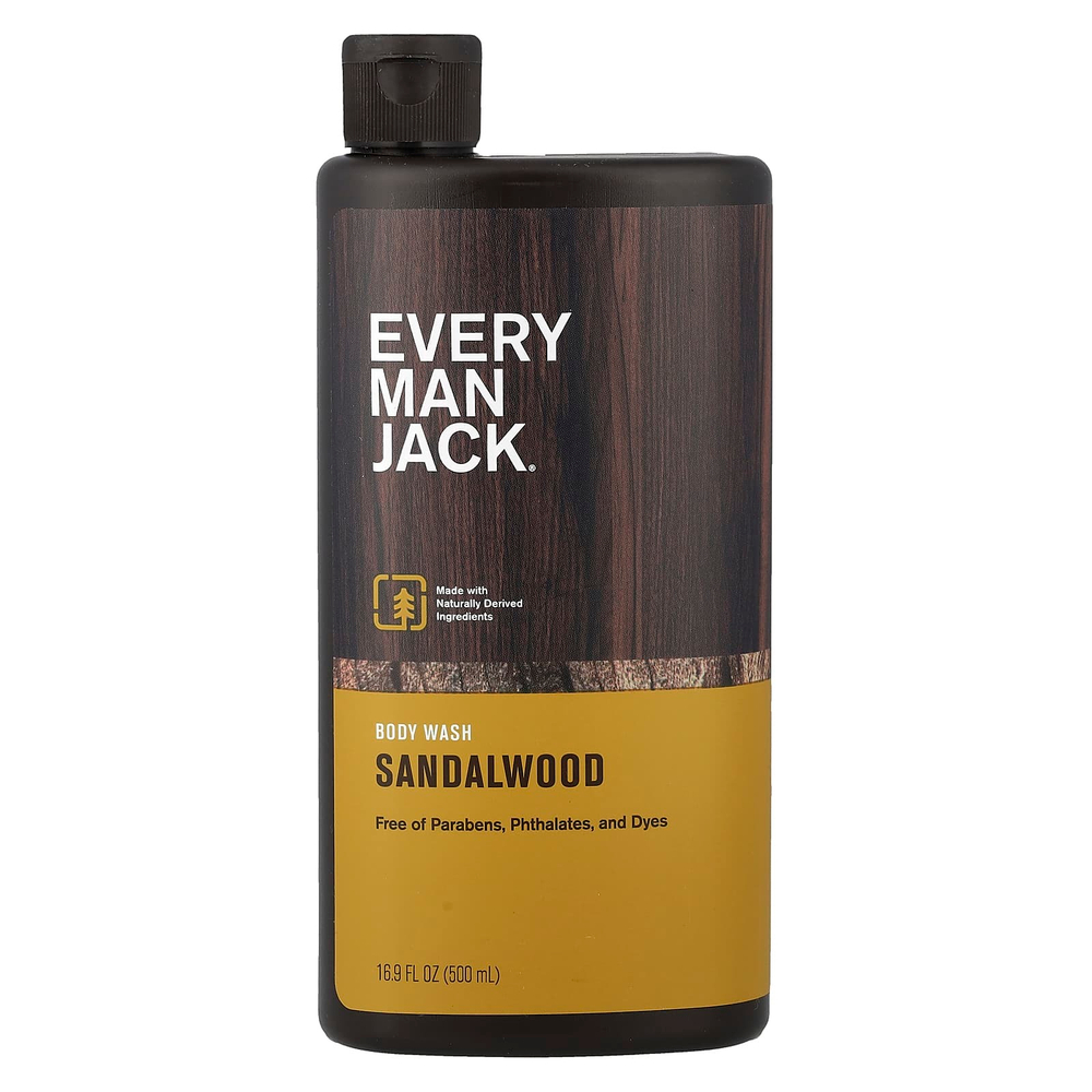 Every Man Jack, гель для душа, сандаловое дерево, 500 мл (16,9 жидк. унции)