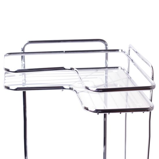 Полка для ванной 3-ярусная угловая Besser BS 0429D (36х27х62,5 см) из хромированной стали