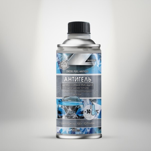 Присадка в топливо /дизель/ 200 мл  Антигель  (ж/б)  Silverline  (AGAT AVTO)