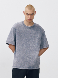 Футболка garment dyed (серый)