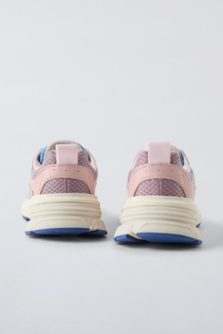 ZARA КРОССОВКИ, РОЗОВЫЙ