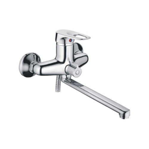 Смеситель для ванны и раковины 40к CN2204 CRON L-излив 300мм,  ХРОМ