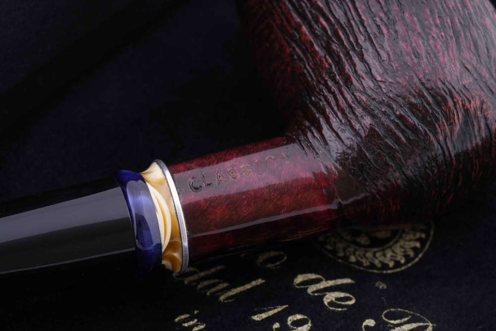 Трубка Mastro de Paja Pettinata Classica с цветным кольцом, M451-4