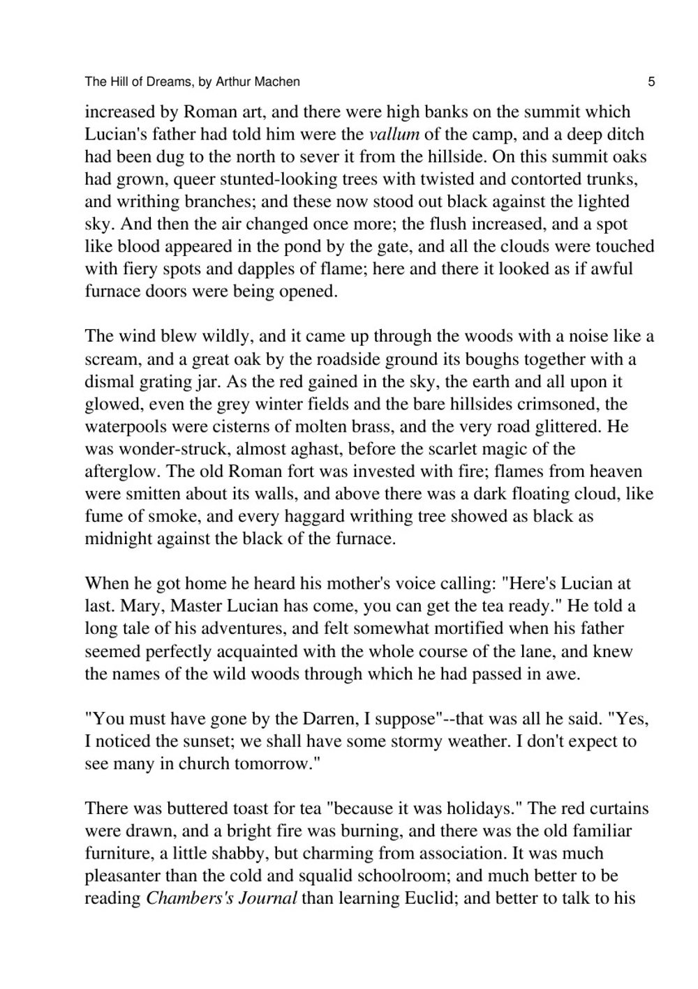 The Hill of Dreams | Arthur Machen