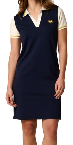 Теннисное платье Roland Garros Suzie Robe Polo Shirt - небесный