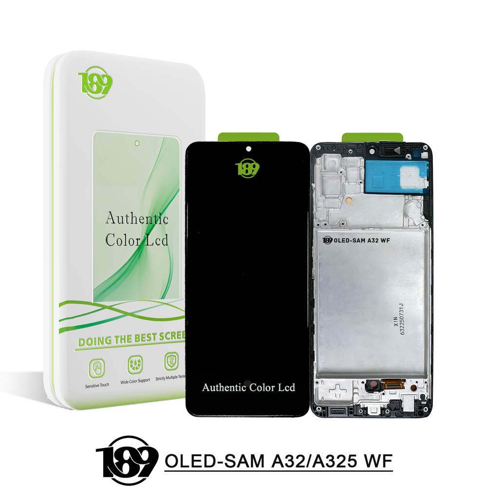 Дисплей Samsung A32 4G/ A325F Рама; бренд 189 (OLED+)