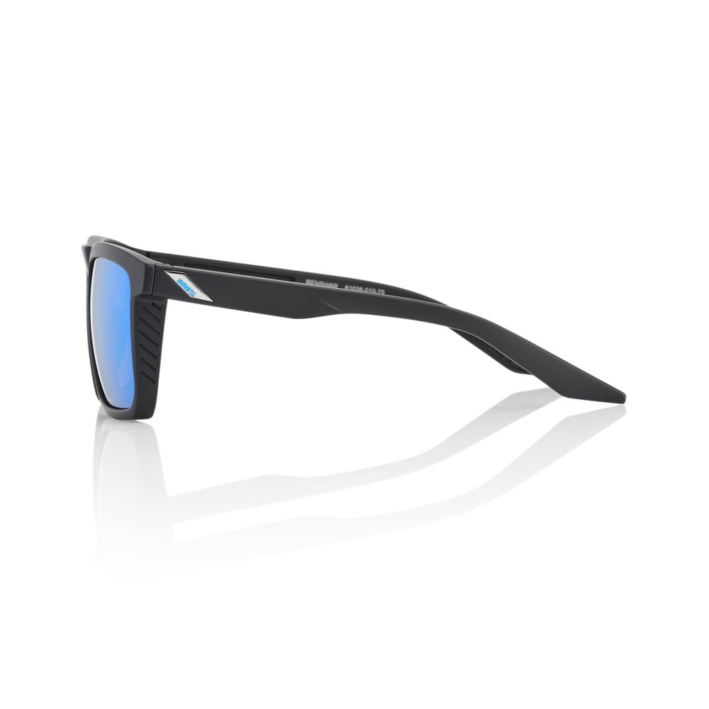 Спортивные очки 100% RENSHAW - Matte Black - HiPER Blue Multilayer Mirror Lens