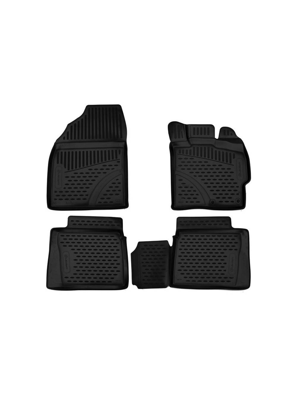 Коврики в салон для TOYOTA Prius 30, 2009-2015, правый руль, 4 шт. (полиуретан) ELEMENT3D48134210