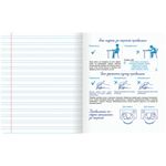 Тетрадь УЧУСЬ ПИСАТЬ № 5 12 л. узкая линия, со справочным материалом, обложка картон, ЮНЛАНДИЯ, 404850, 20шт