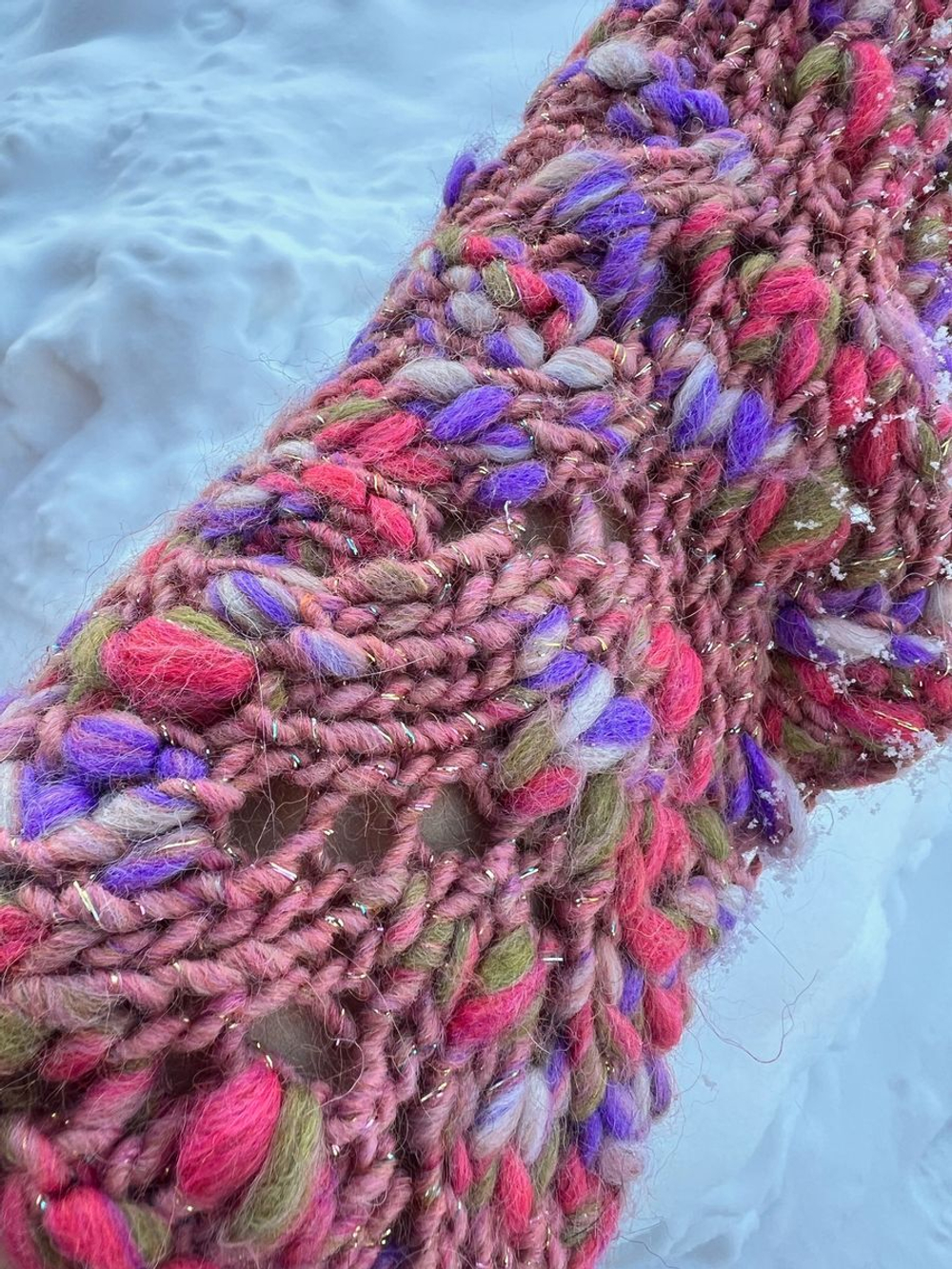 Трикотажная пряжа для вязания MORELINO толстая шишибрики