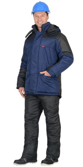 Куртка зимняя "Сириус-Европа" (синий/черный)