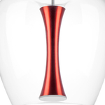 804202 Люстра CUPOLA LED 10W 500LM АЛЮМИНИЙ/КРАСНЫЙ 3000K