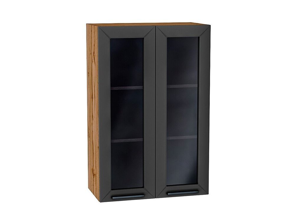 Шкаф верхний с 2-мя остекленными дверцами Глетчер