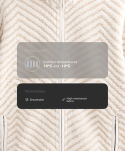 Oysho Куртка из искусственной овчины с узором «ёлочка», экрю