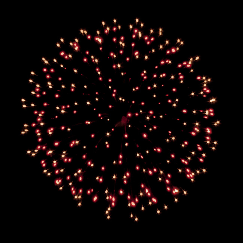 Батарея салютов Огненный цветок Крутой вираж ОС6420, 36 залпов