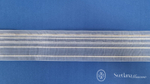 Шторная лента Bandex WALZER 1:1.5 P1, групповые складки, цвет прозрачный (ширина 70 mm)