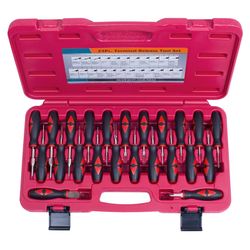 МАСТАК (106-20001C) Набор для демонтажа клемм электропроводки, кейс, 23 предмета